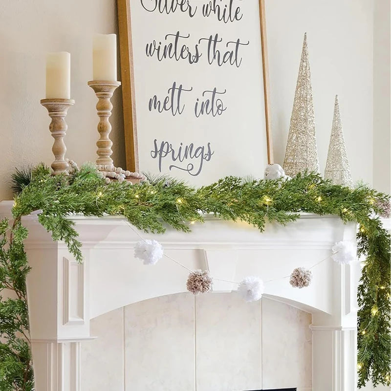 6.2-Foot Real-Touch Norfolk Pine Garland