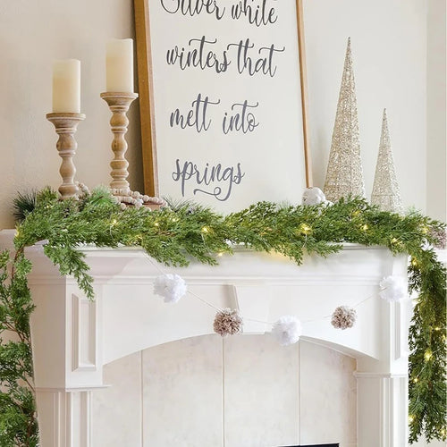 6.2-Foot Real-Touch Norfolk Pine Garland