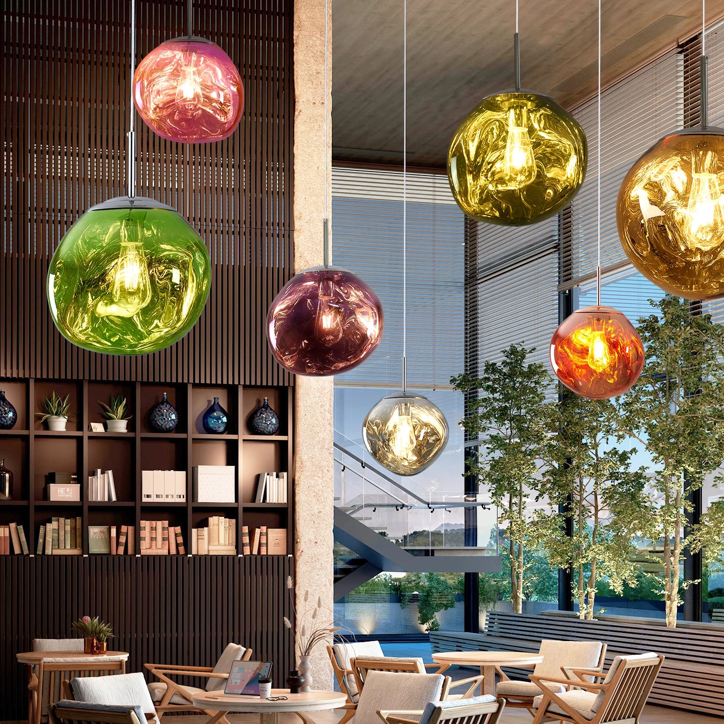 Lava Glass Pendant Light
