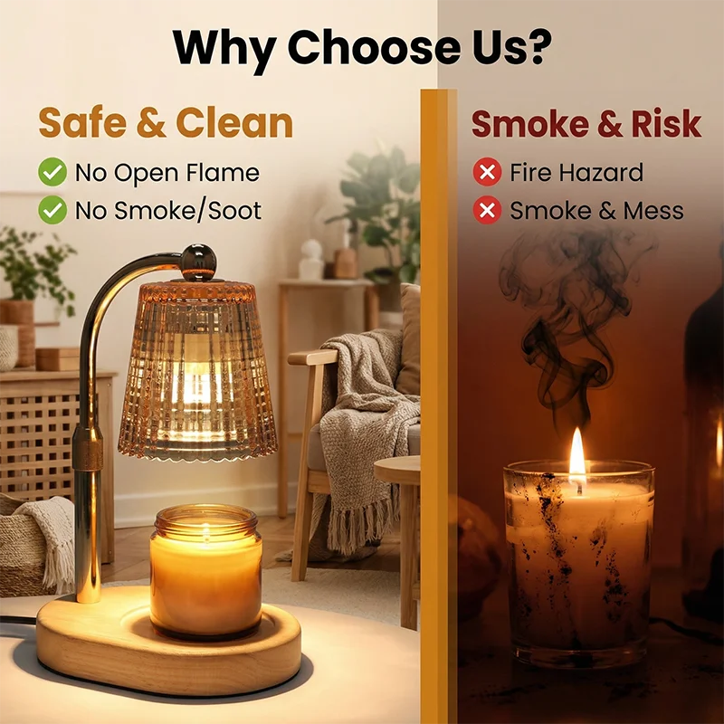 Timer-Control Candle Warmer Lamp