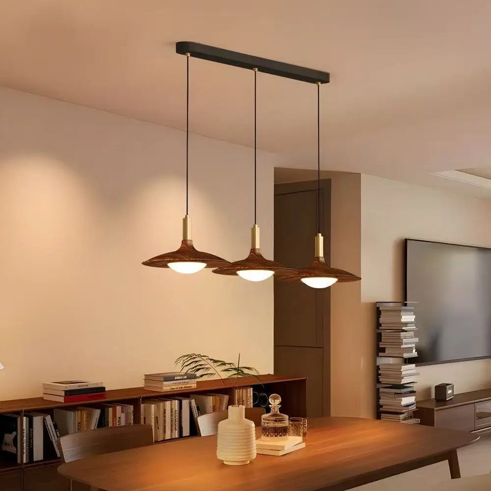 Walnut Chandelier