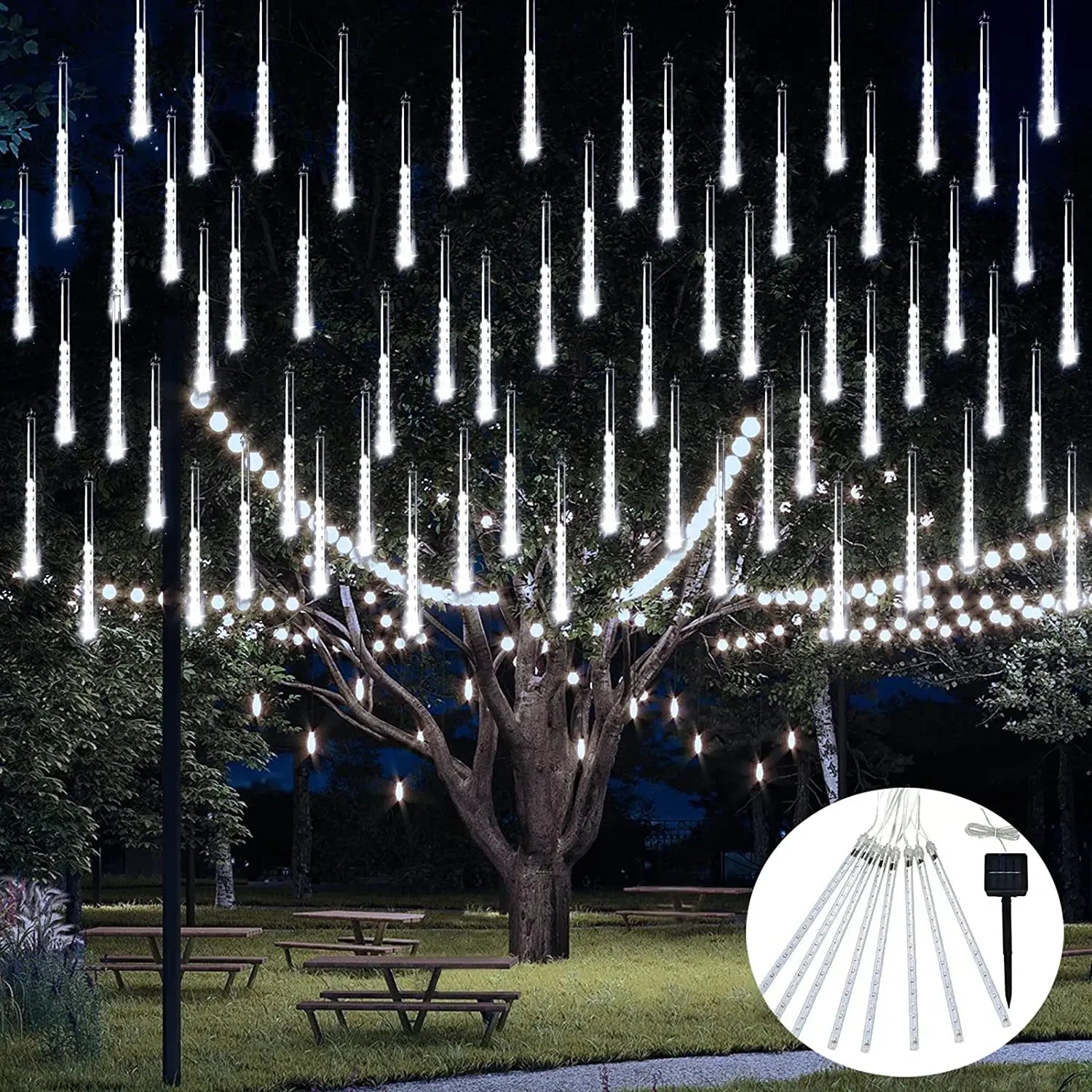 Solar Waterproof LED Outdoor String Lights