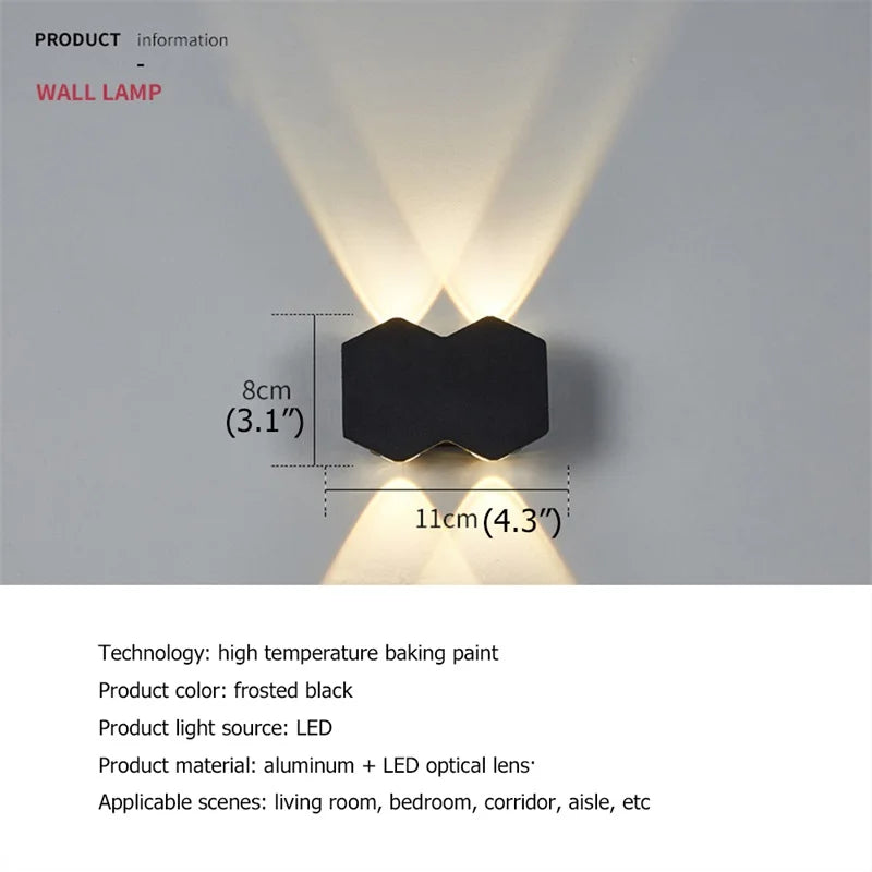 Bright Waterproof Outdoor Wall Light