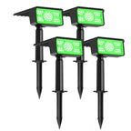 4-Piece Solar Outdoor Spotlights