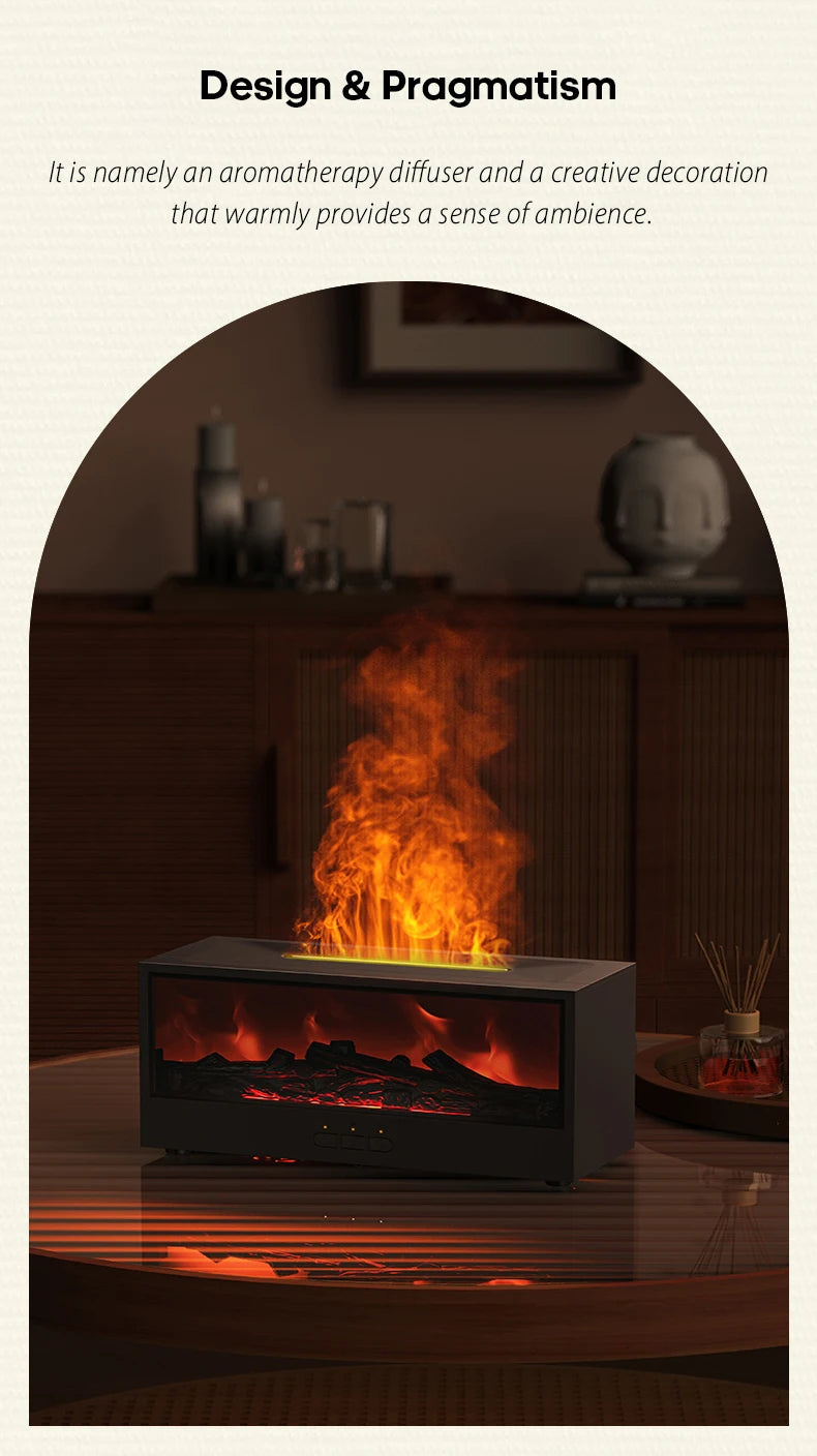 Color-Changing Fireplace Aroma Diffuser