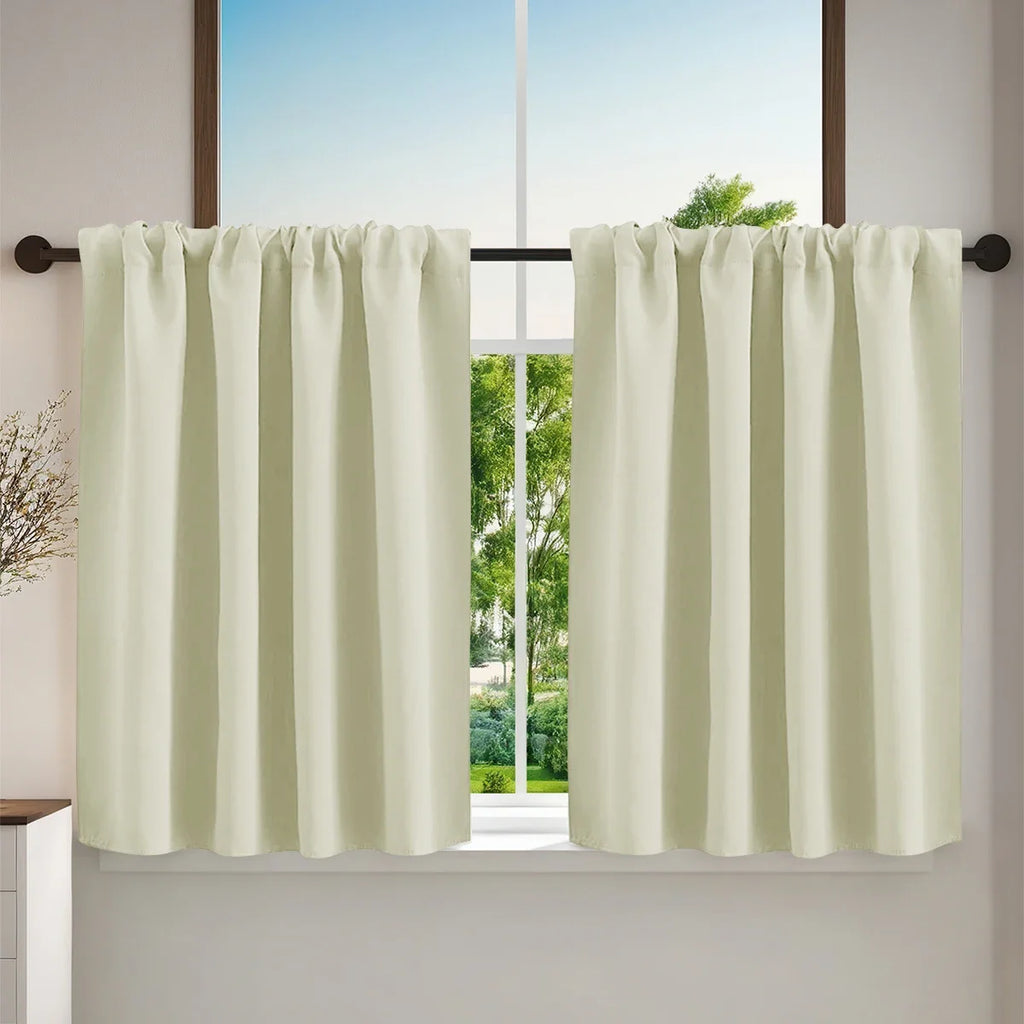 Short Blackout Kitchen & Bathroom Curtain