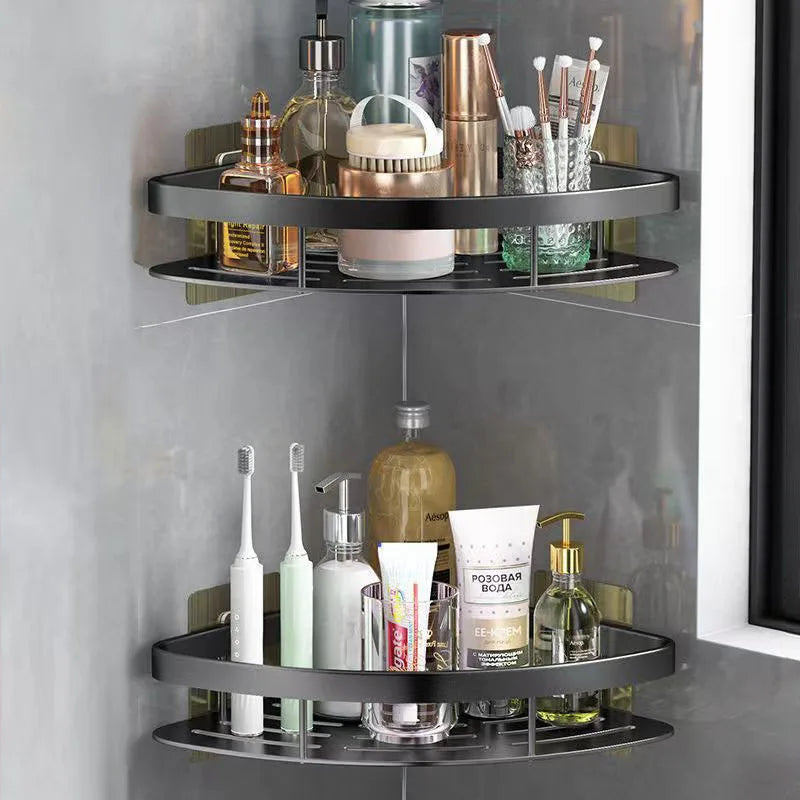 No-Drill Corner Shower Shelf