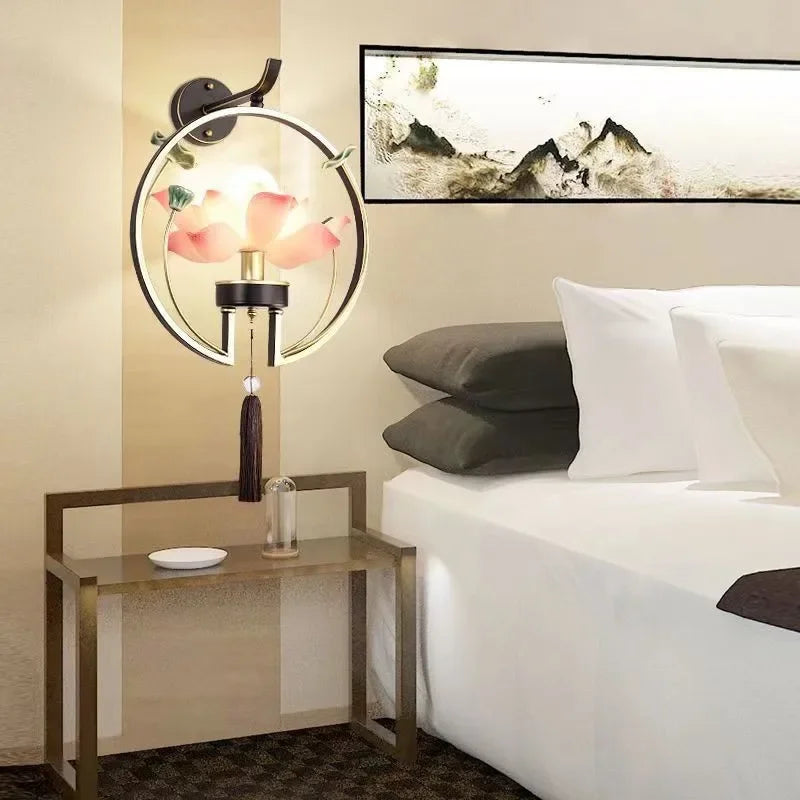 LotusGlow Artistic Wall Lamp