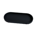 Marble-Look Oval Silicone Storage Tray