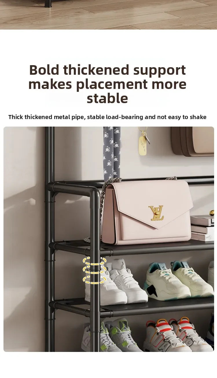 Door-Mounted Shoe & Hat Rack