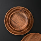 Round Wooden Serving & Display Tray
