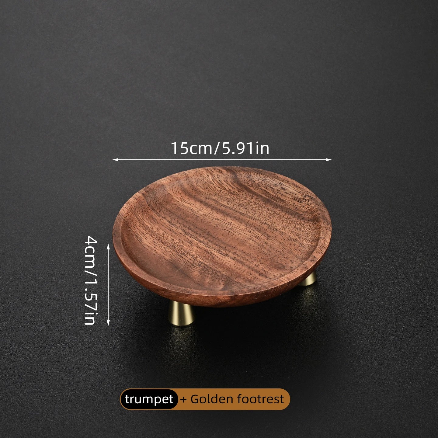 Round Wooden Serving & Display Tray