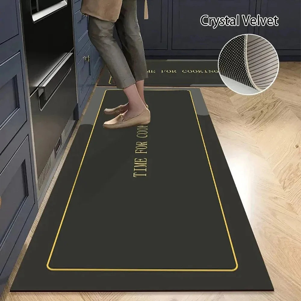 Crystal-Velvet Absorbent Kitchen Runner