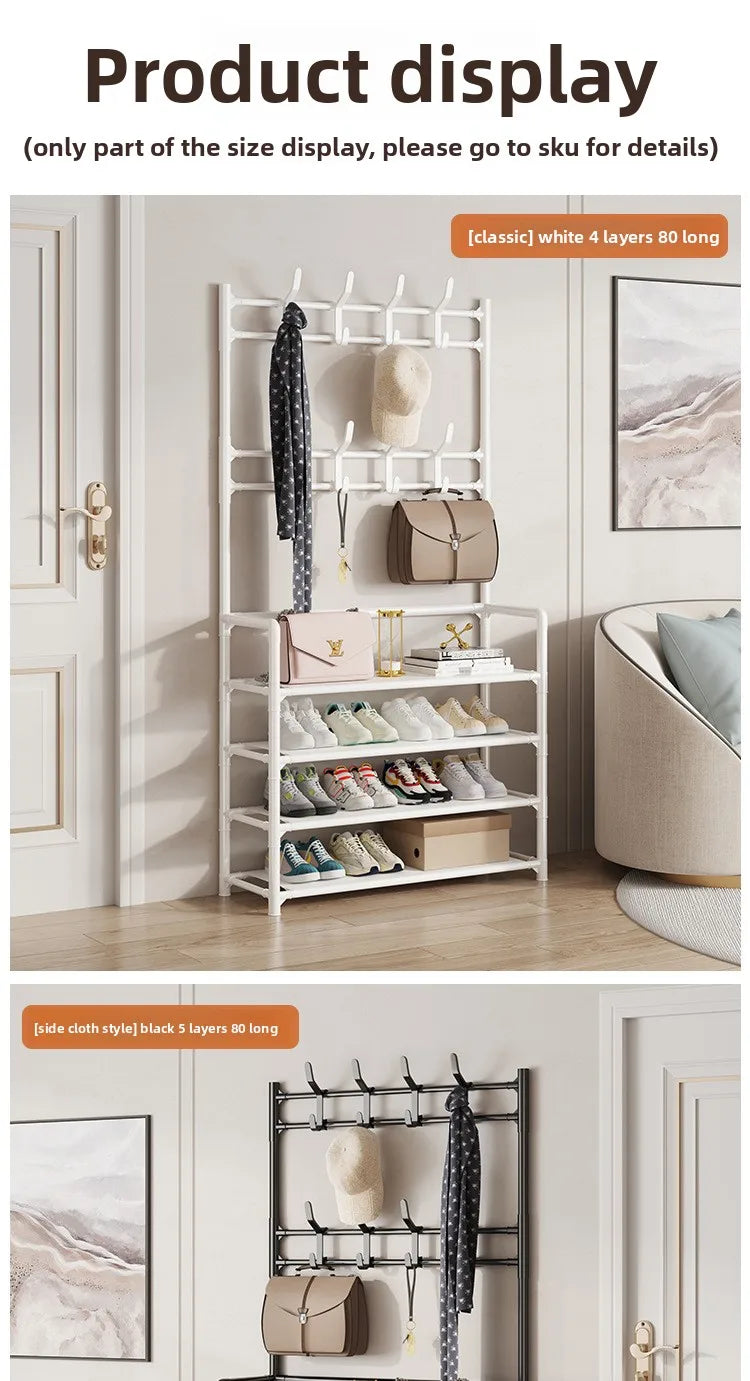Door-Mounted Shoe & Hat Rack