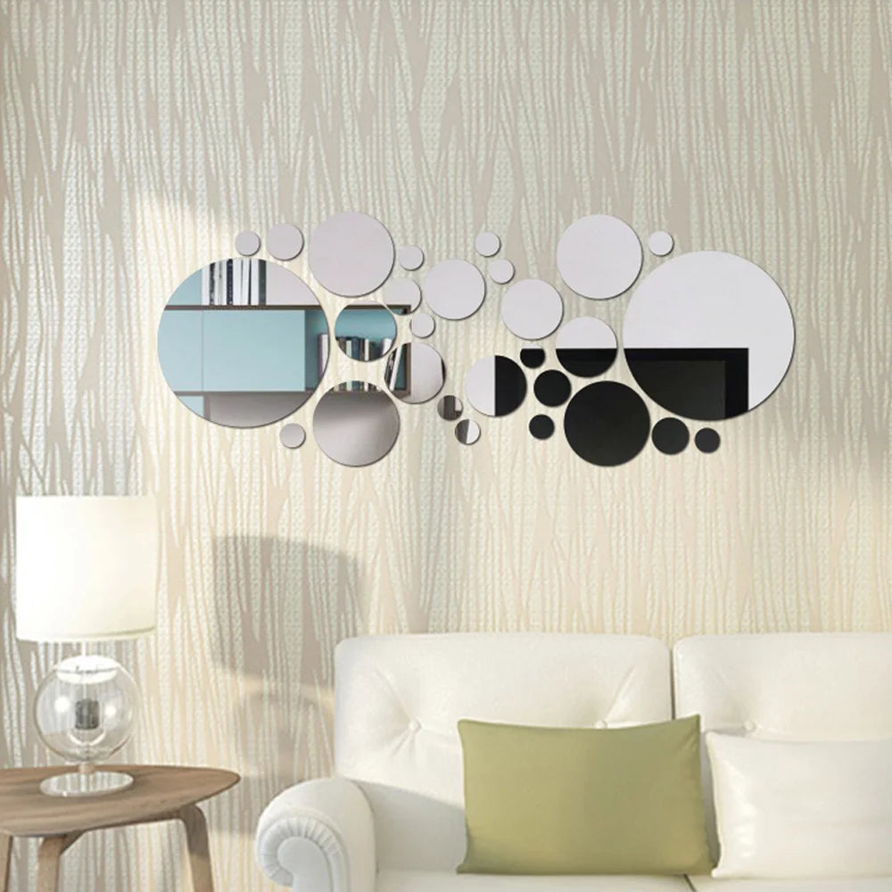 3D Acrylic Arched Wall Mirror