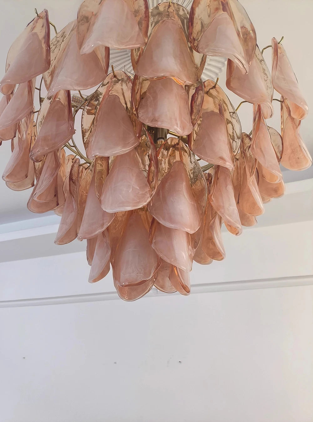 Murano-Style Petal Luxury Glass Chandelier