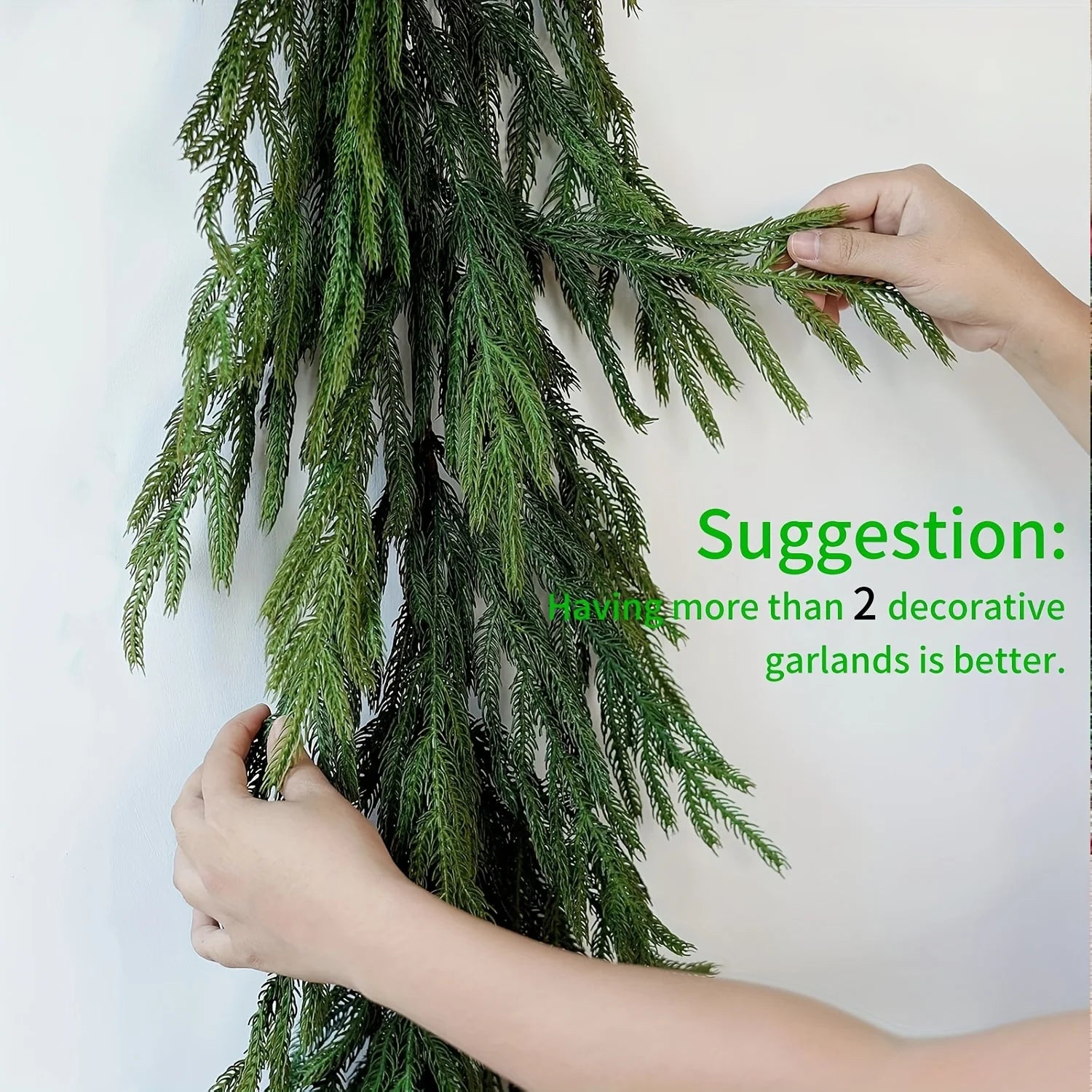 Norfolk Pine Christmas Wreath & Garland
