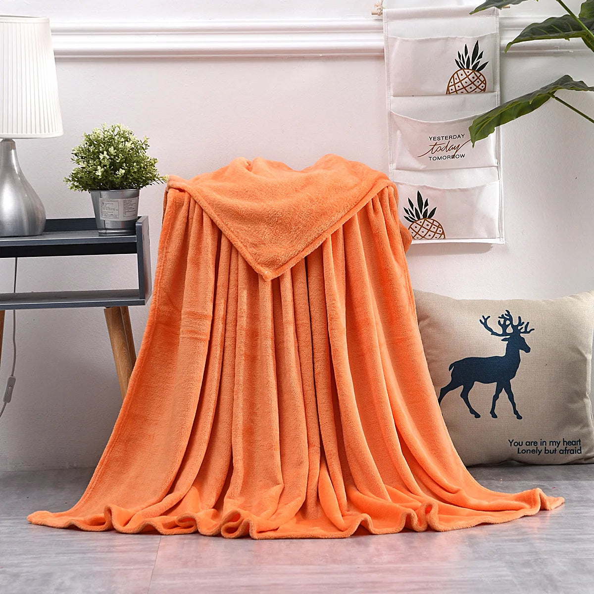 Coral Fleece Throw Blanket