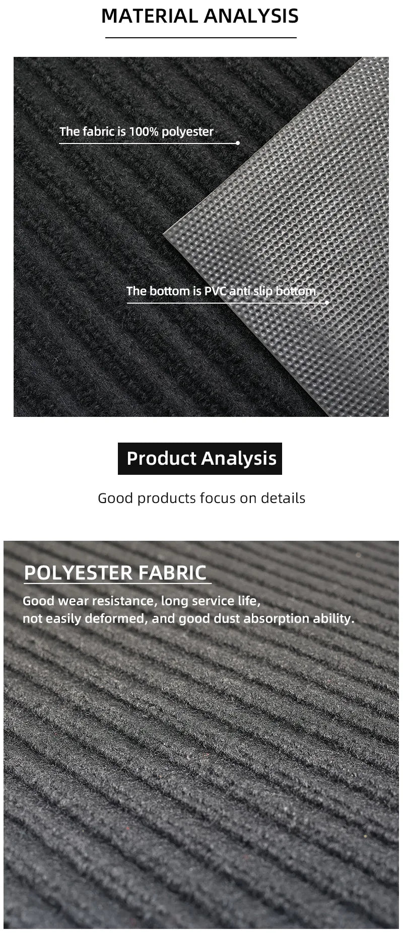 Natural Rubber Anti-Slip Welcome Mat