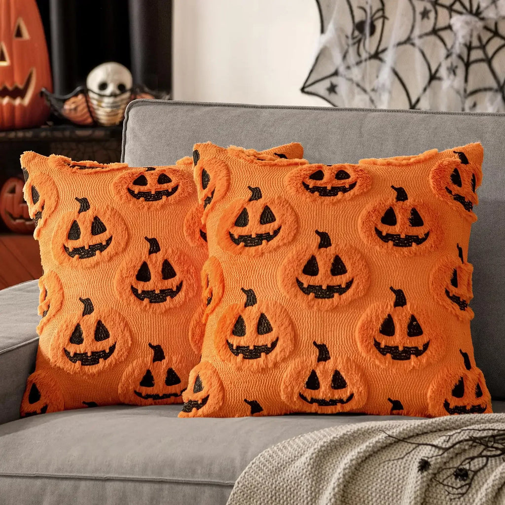 Pumpkin Halloween Throw Pillow Covers