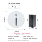 Night Motion-Sensor LED Wall Light