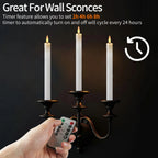 Flameless LED Taper Candles with Remote
