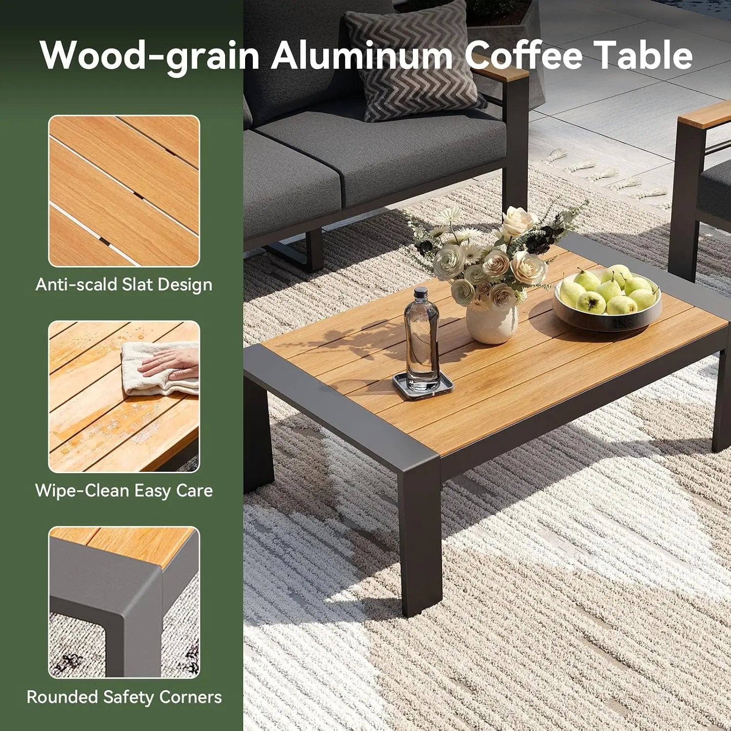 Aluminum Patio Conversation Set