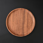 Round Wooden Serving & Display Tray