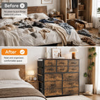 12-Drawer Fabric Storage Dresser