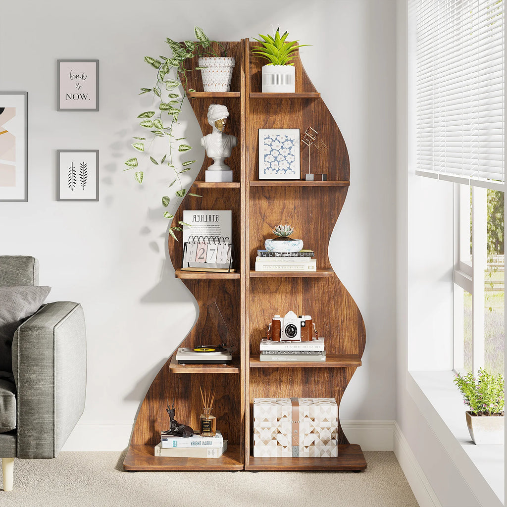 5-Tier Corner Bookshelf