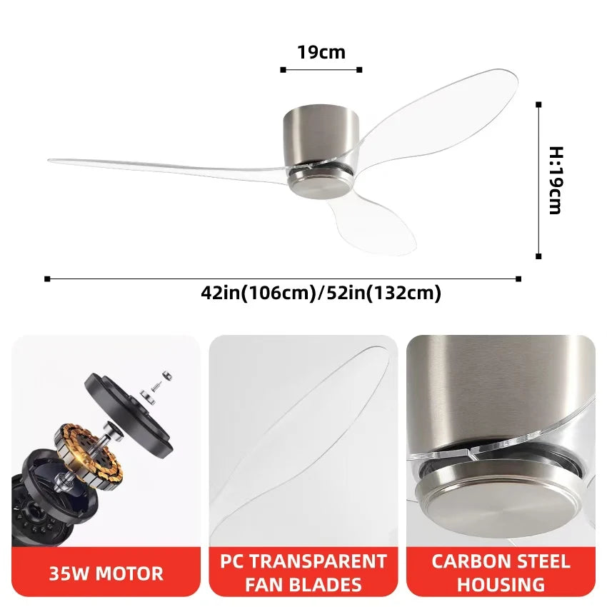 Restaurant Ceiling Fan with Light