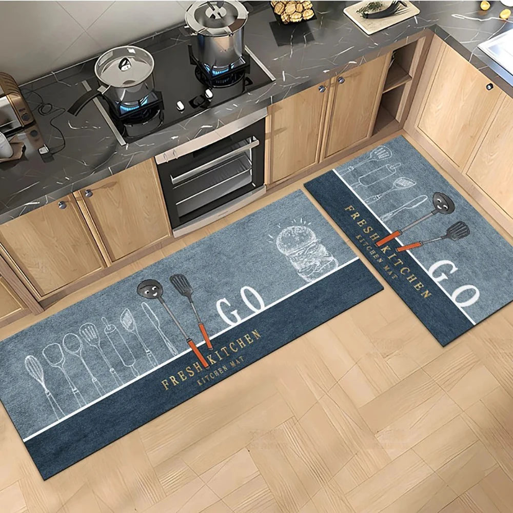 Crystal-Velvet Absorbent Kitchen Runner
