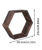 Hexagonal Floating Wall Shelves