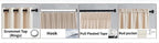 Black Semi-Blackout Window Curtains