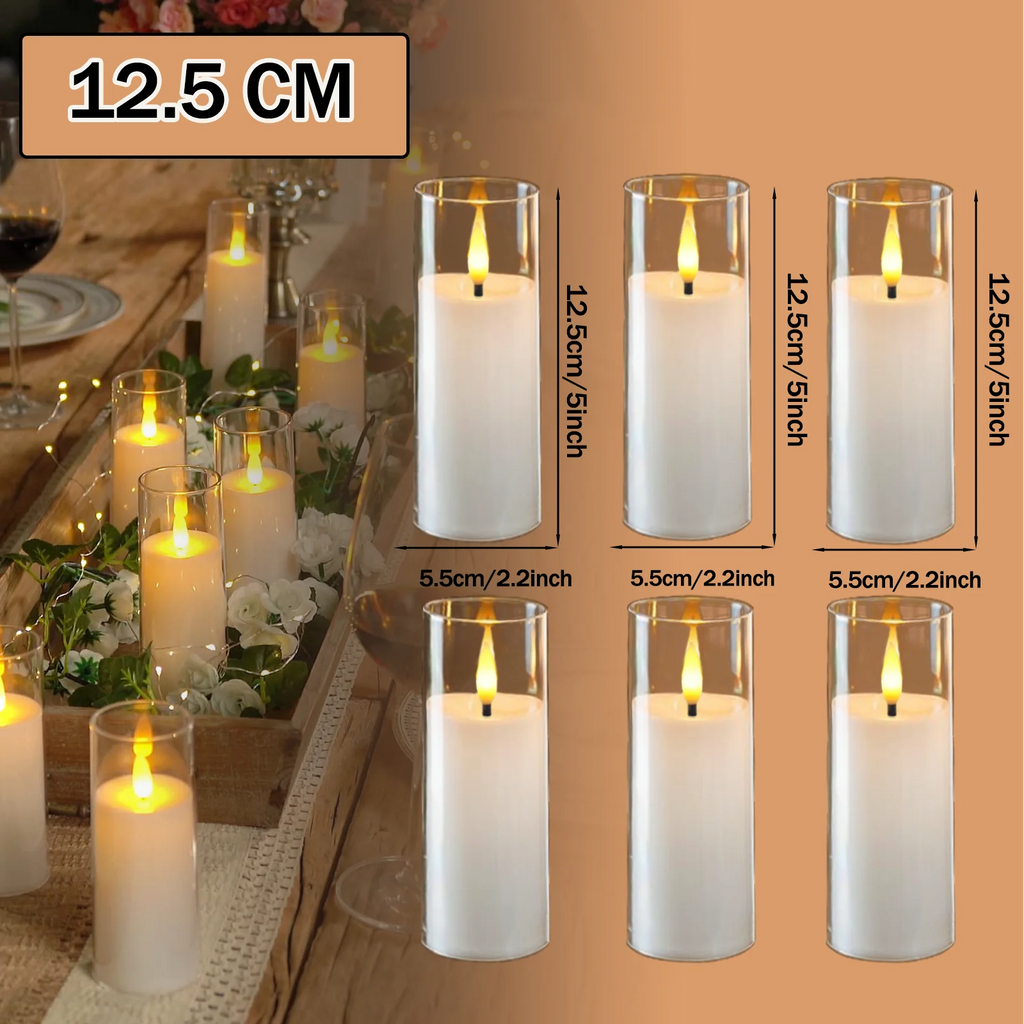 Flameless Acrylic LED Candles