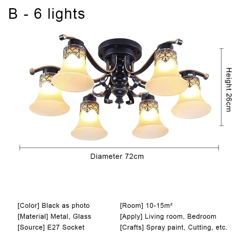 Glass Vintage Chandelier