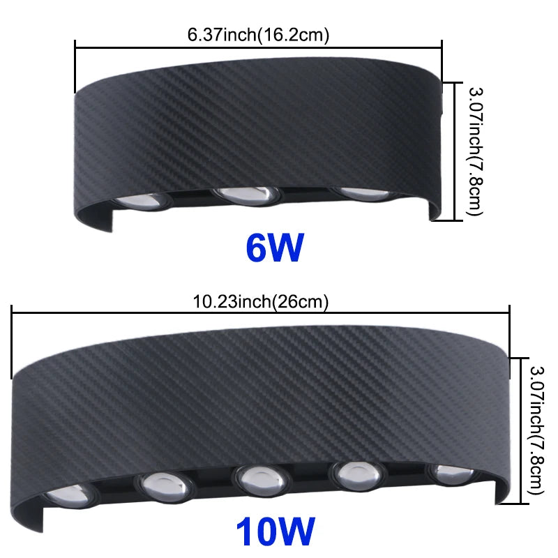 Wide-Voltage Waterproof Outdoor Wall Light