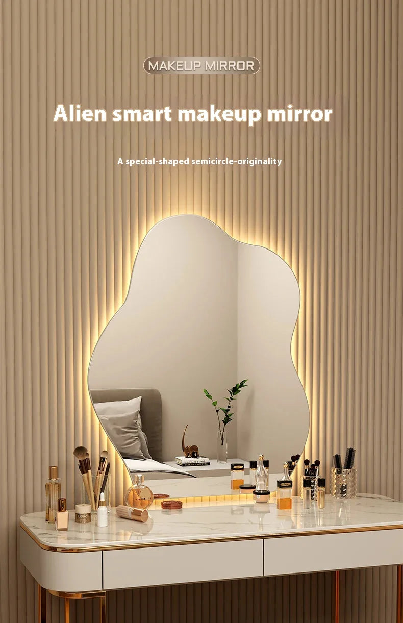 Irregular LED Accent Wall Mirror
