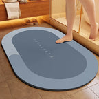 Minimalist Diatomite Bath Mat Quick-Dry Absorbent Non-Slip Door Mat Stain-Resistant & Durable Entryway Rug