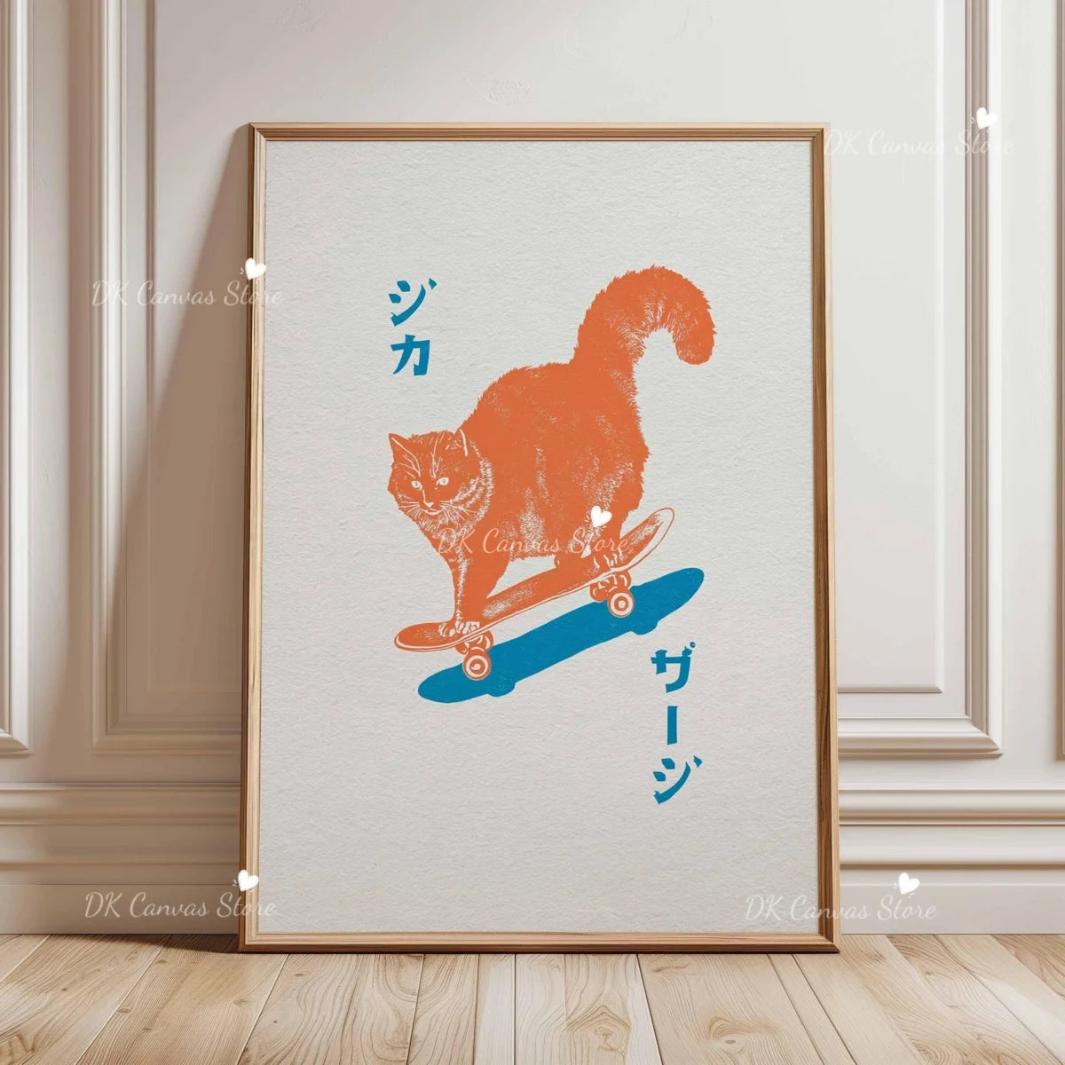 Skateboarding Dachshund Canvas Print