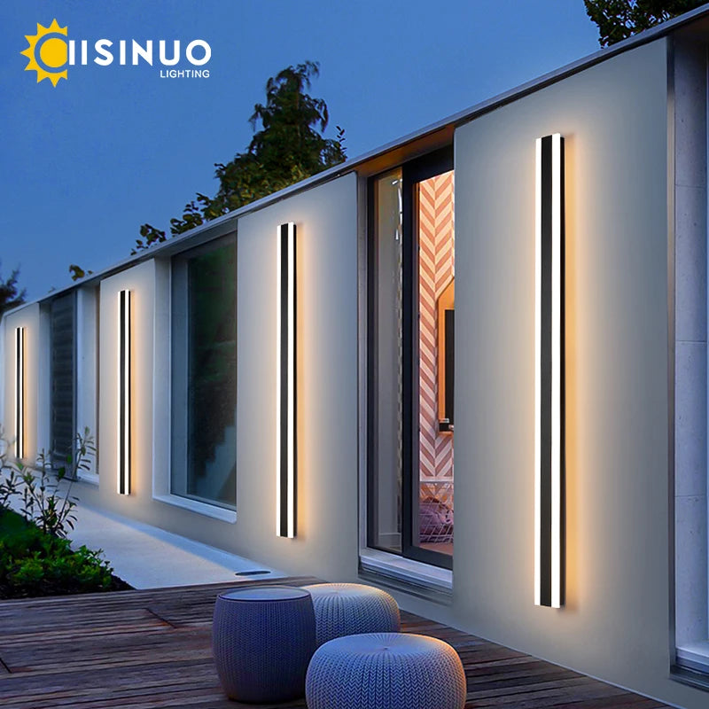 Long Strip IP65 Waterproof Outdoor LED Wall Light — additional view