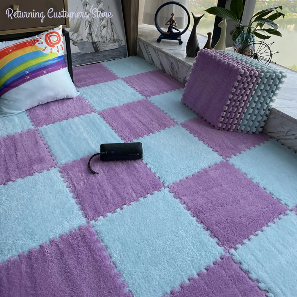 Interlocking Plush Kids Play Mat