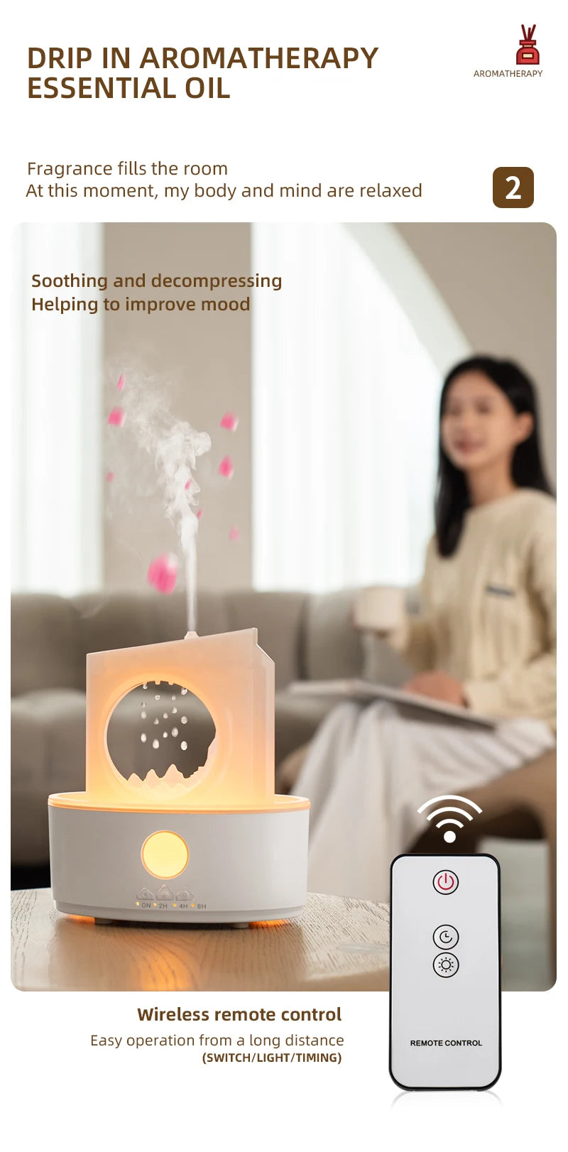 Water-Drop Aroma Diffuser