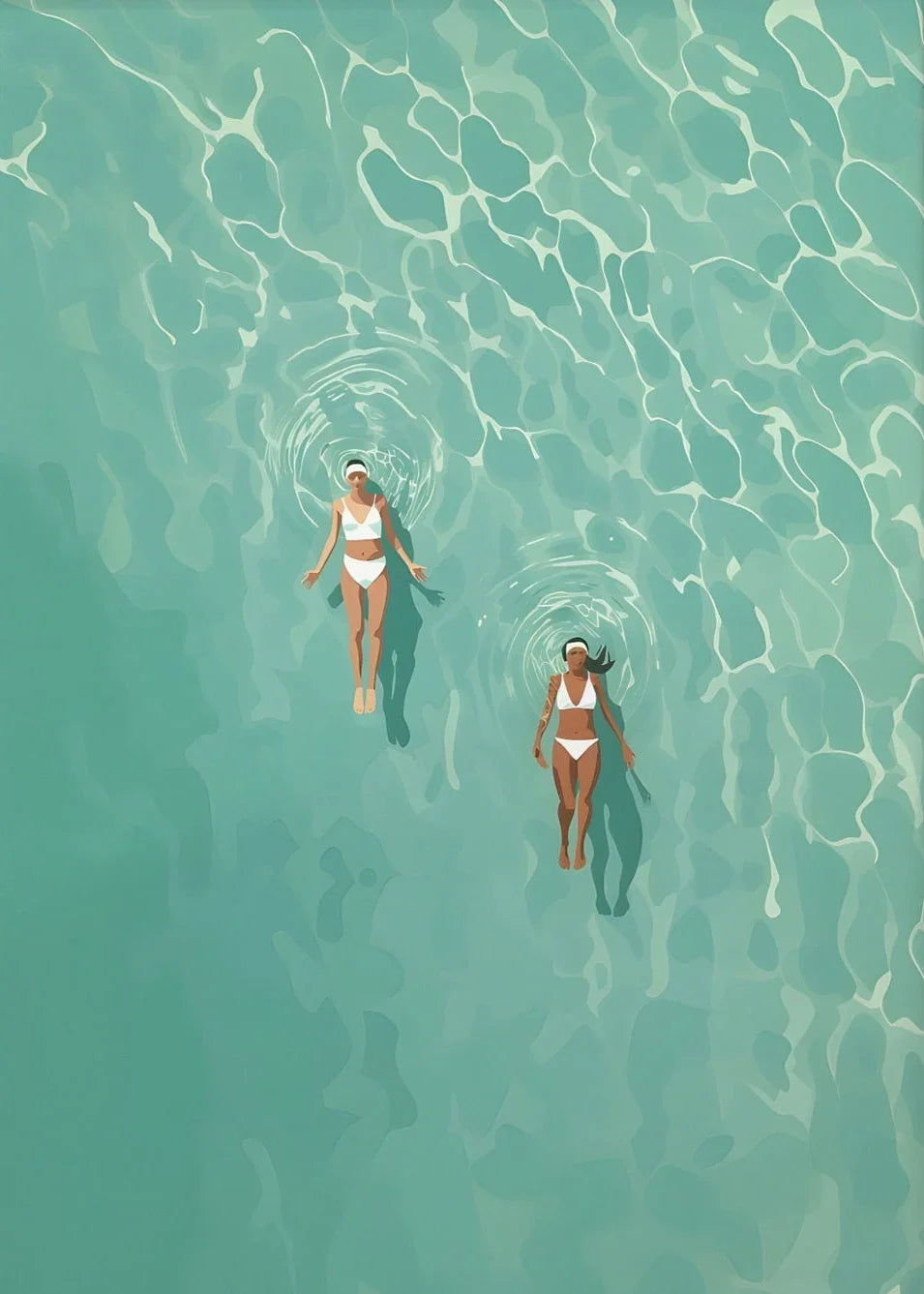 Summer Poolside Canvas Wall Art