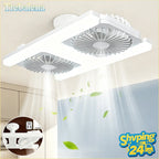 Remote-Control Adjustable Ceiling Fan with Light