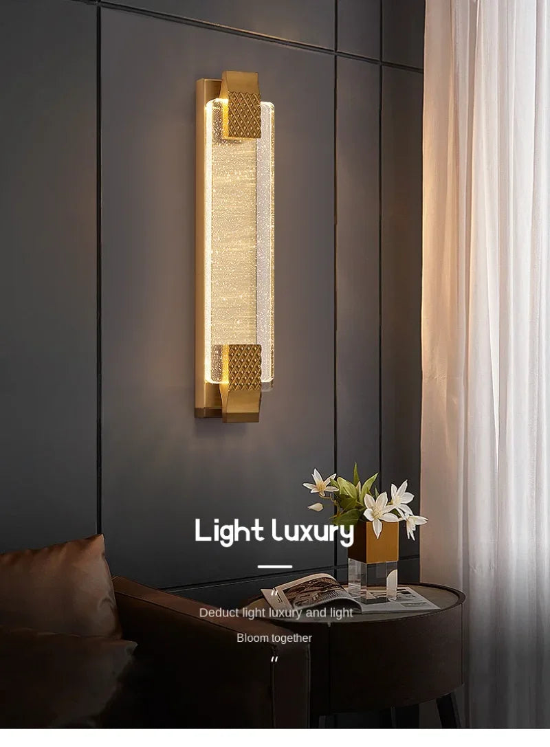 LuxeGlow Crystal Wall Sconce