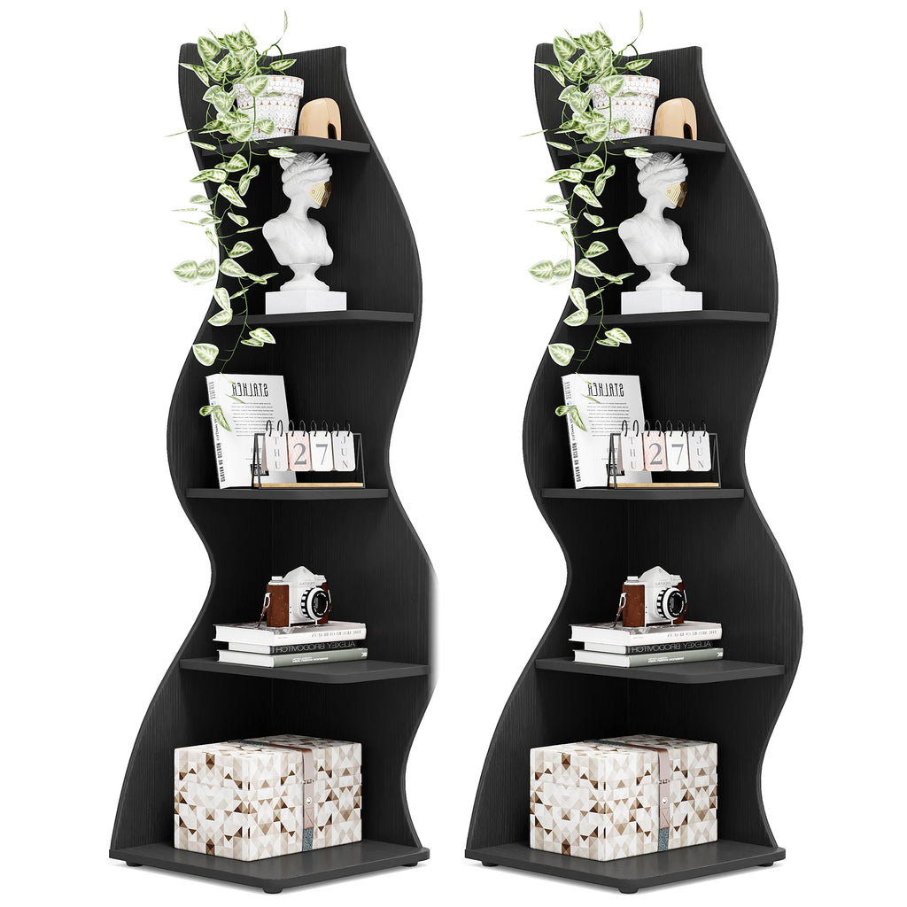 5-Tier Corner Bookshelf