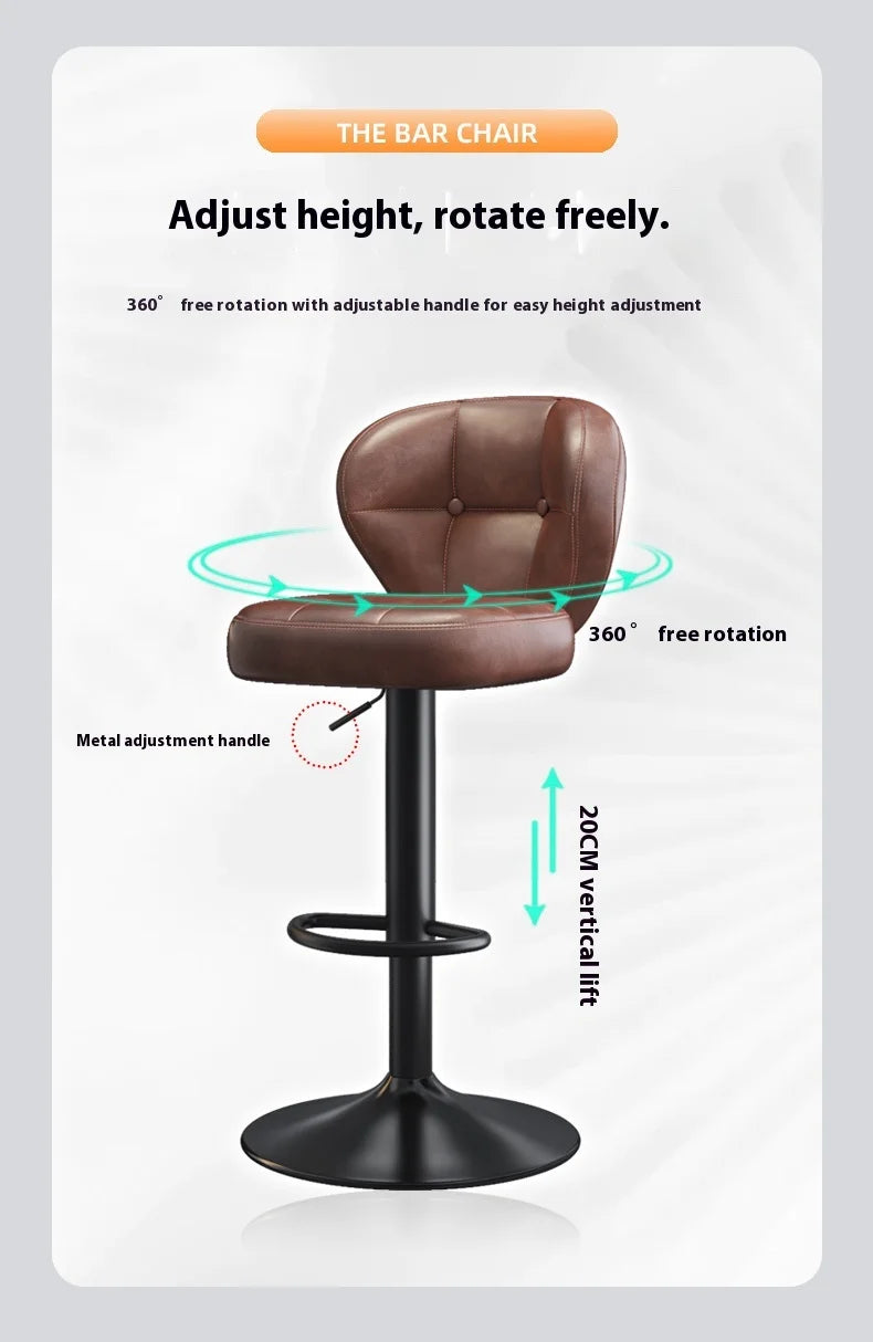 Adjustable Swivel Bar Stool