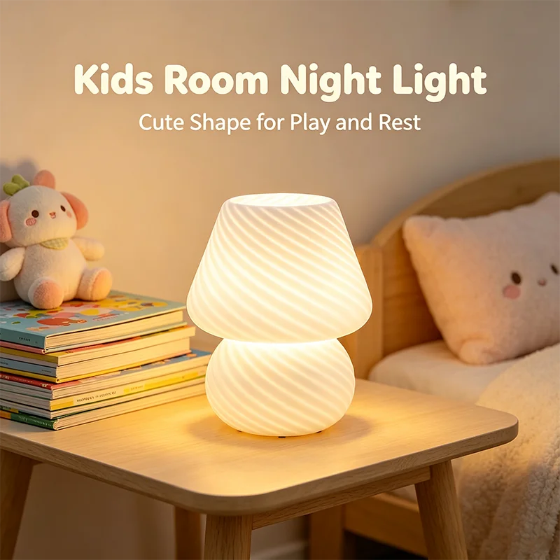 Glass Dimmable LED Table Lamp