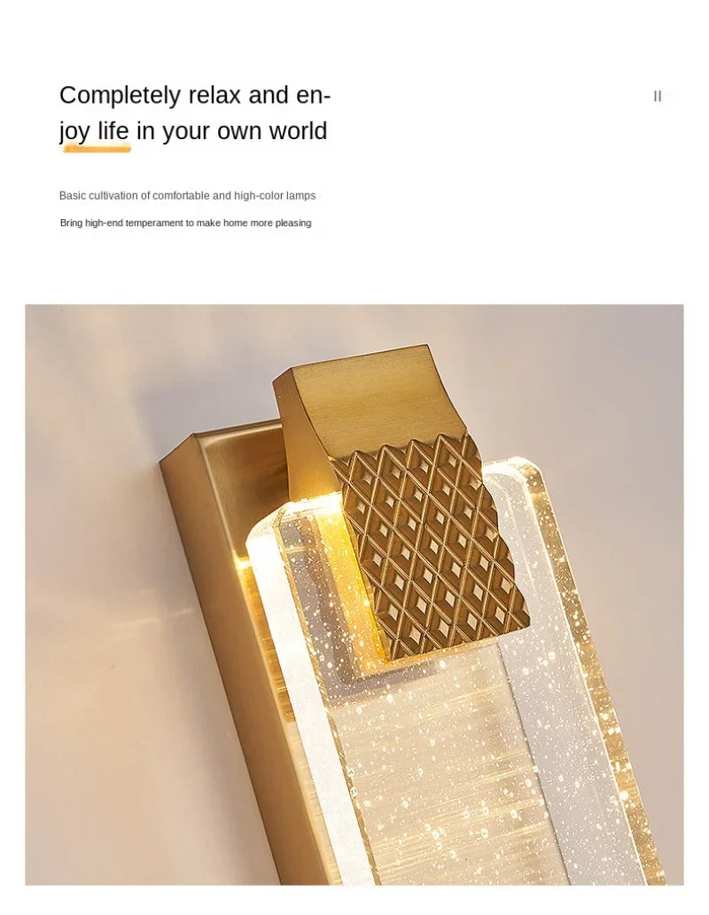 LuxeGlow Crystal Wall Sconce